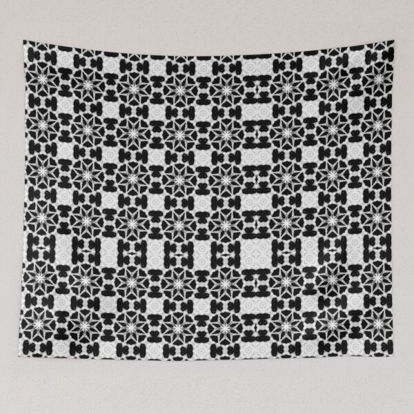 Item preview, Seamless black and white pattern designed and sold by seelya83.