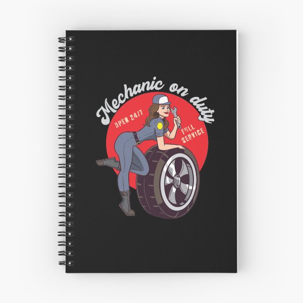 Item preview, Mechanic on Duty Repair girl car repair shop designed and sold by FalkDania.