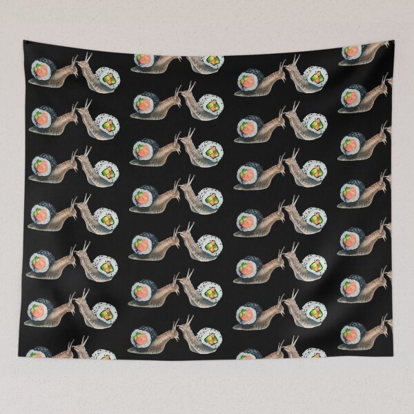 Item preview, Super Cute Sushi Snails Greeting Eachother designed and sold by Couartney.