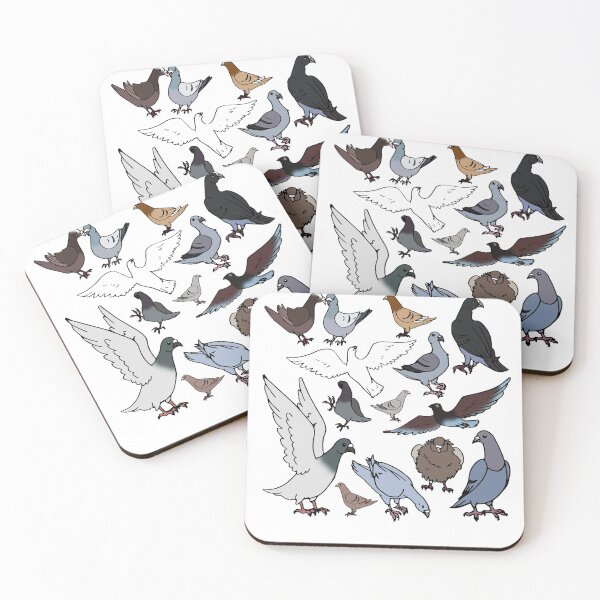 Item preview, Pigeon breeds bird gift funny racing pigeons designed and sold by Jaana Kern.