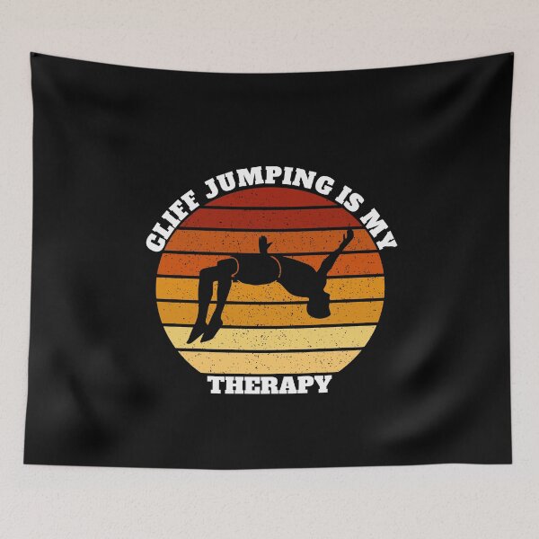 Item preview, Funny Cliff Jumping Is My Therapy designed and sold by Salvadax.