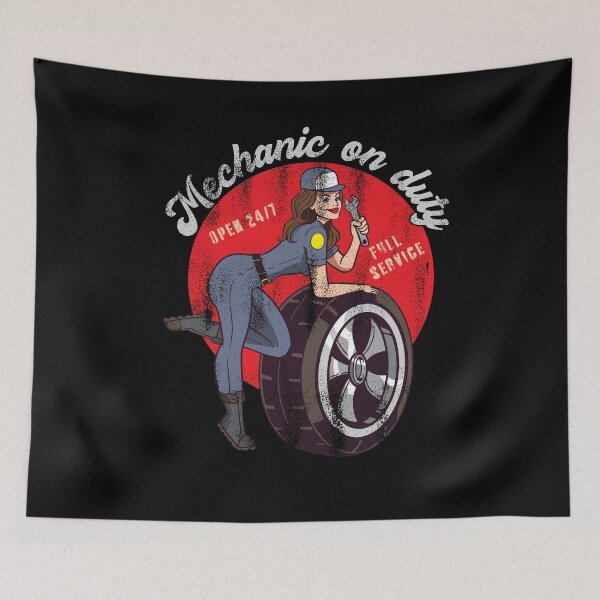 Item preview, Mechanic on Duty Repair girl Auto Repair designed and sold by FalkDania.