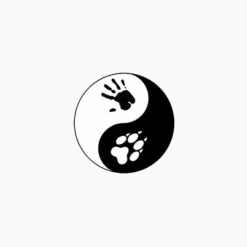 Wolf Therian Ying/Yang Sticker for Sale by tygerwolfe