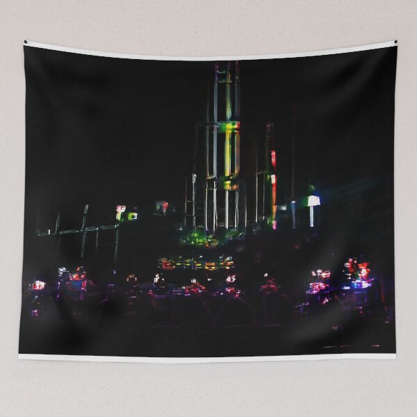 Item preview, Abstract Lime Vaporwave City designed and sold by BioDigital-Jazz.
