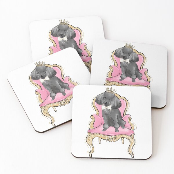 Item preview, Poodle dog fashion on armchair illustration  designed and sold by Lalanacliparts.