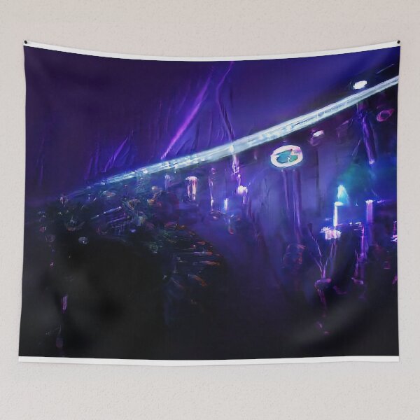 Item preview, Dark Purple Abstract Bio City designed and sold by BioDigital-Jazz.