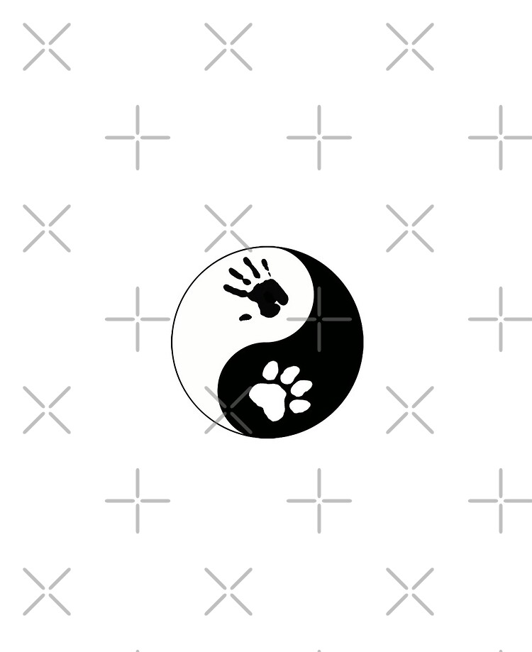 Bear Therian Ying Yang Sticker (Square) Bear Therian Ying Yang