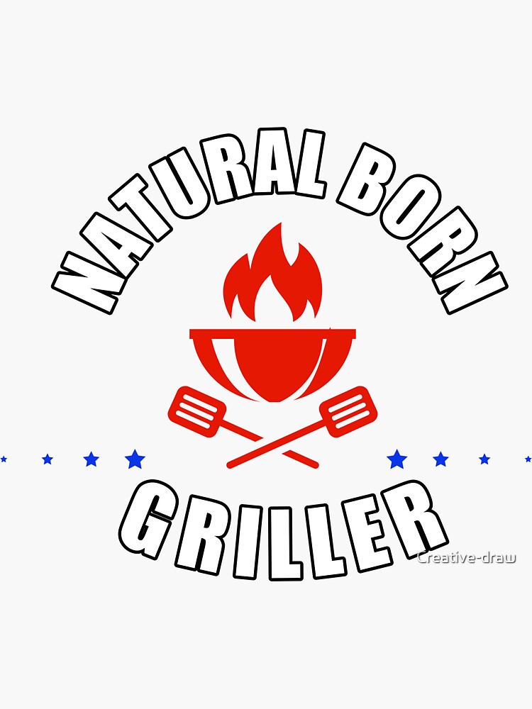 "Bbq king" Sticker for Sale by Creativedraw Redbubble