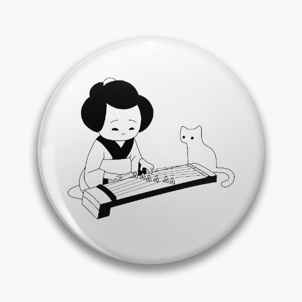 Item preview, Japanese girl playing Koto designed and sold by line-on-line.