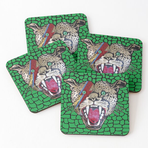 Item preview, Street Walking Cheetah on green, large head designed and sold by mickwarkcup.