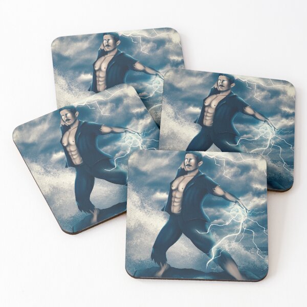 Item preview, Nikola Tesla Thunder God designed and sold by Totemapparel.