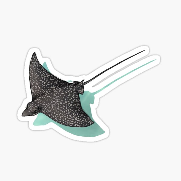 Item preview, Spotted eagle ray designed and sold by ArtFromTheDeep.
