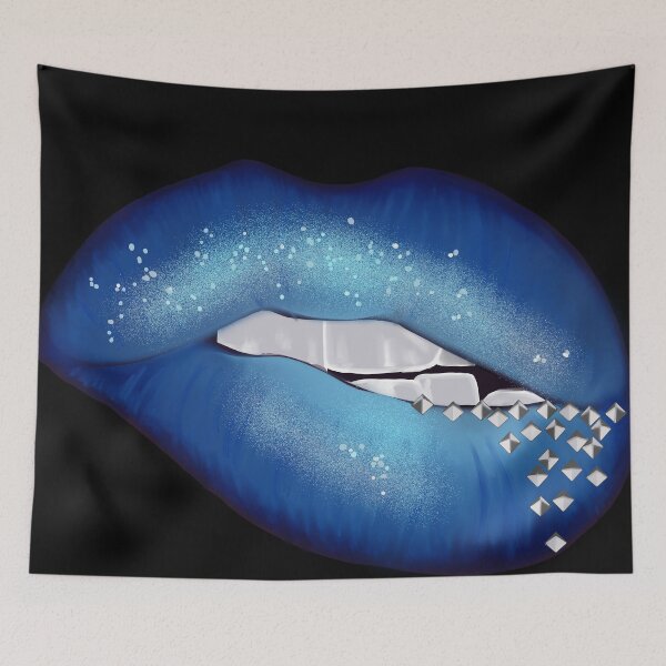 Item preview, Blue Lips designed and sold by IdrisRose.