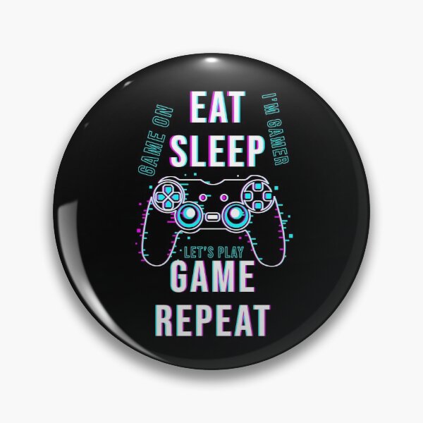 Item preview, Eat Sleep Game Repeat designed and sold by Rickann.