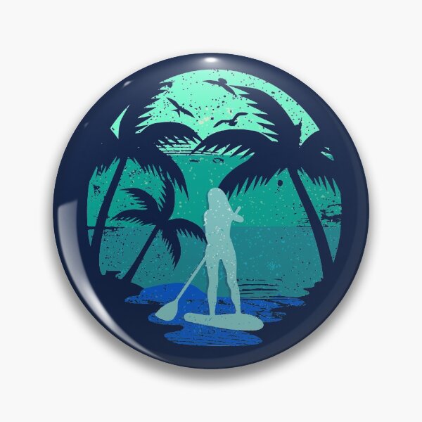 Item preview, SUP Board Paddleboard Paddleboarding Retro Look Gift designed and sold by MarkusShirts.