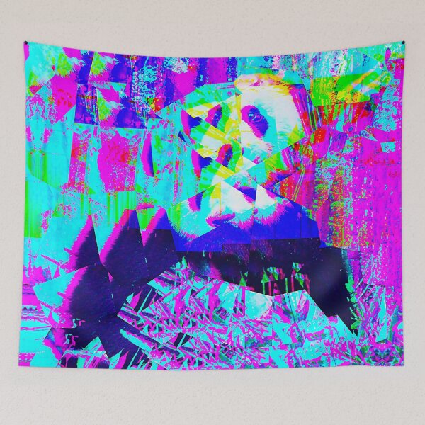 Item preview, Cute Panda Bear Glitch Art designed and sold by glitchhub.