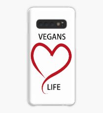 Funda/vinilo para Samsung Galaxy Vegans love life
