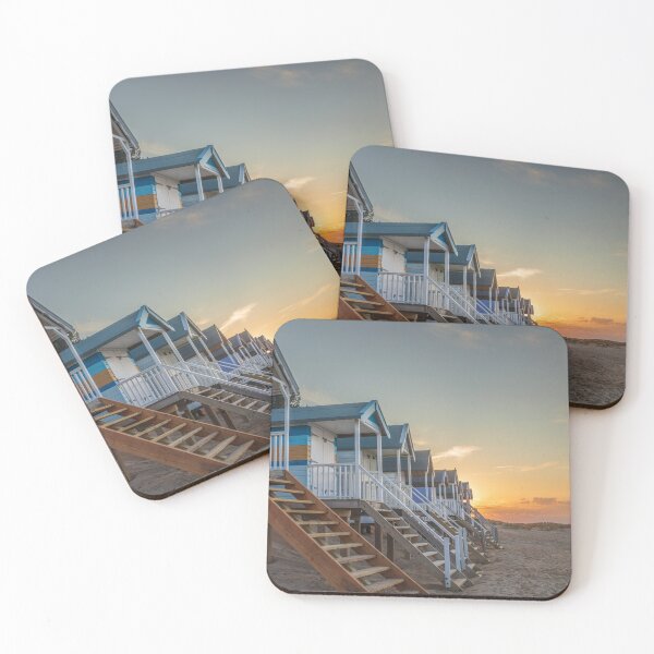 Item preview, Beach Hut Sunset at Wells designed and sold by dp-images.
