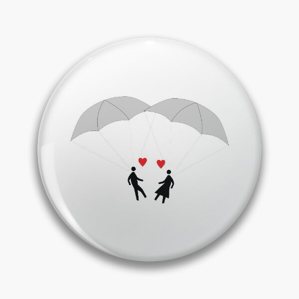 Item preview, Parachuting paramours color image designed and sold by binti163.