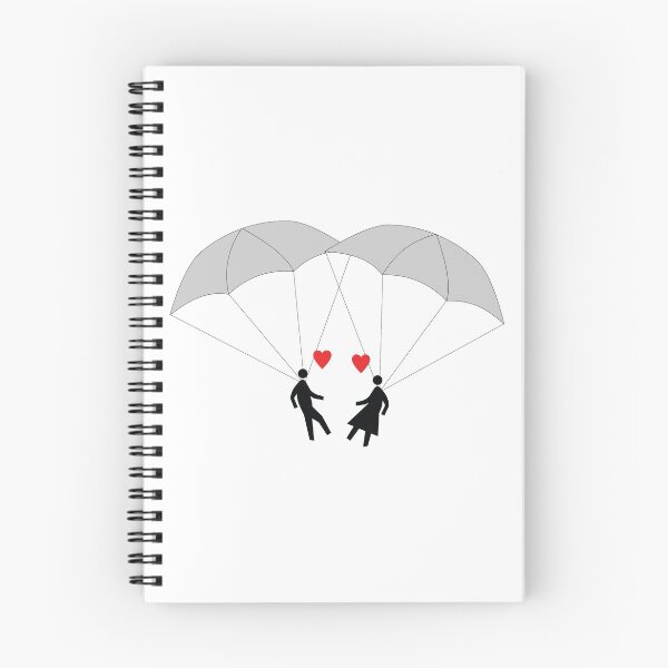 Item preview, Parachuting paramours color image designed and sold by binti163.