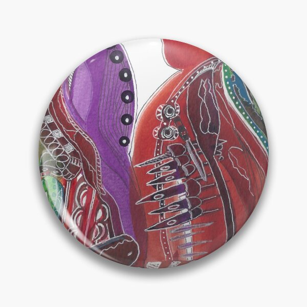 Item preview, Knives Are Out Ink Blot Intuitive painting designed and sold by Bonnie Mincu.