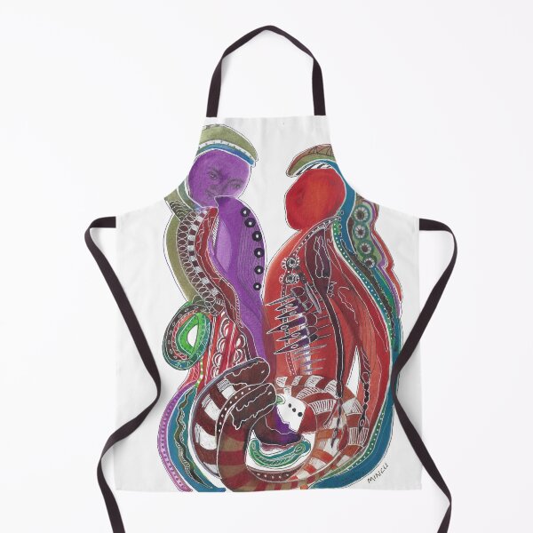 Item preview, Knives Are Out Ink Blot Intuitive painting designed and sold by Bonnie Mincu.