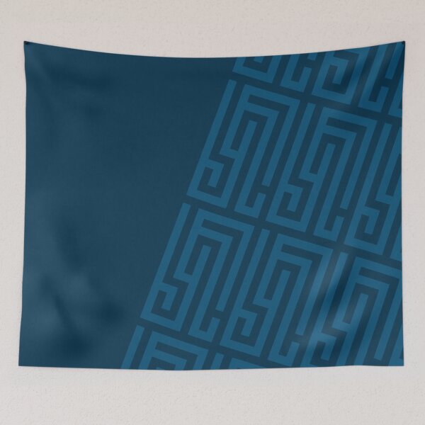 Item preview, Dark blue labyrinth geometrical design designed and sold by Arimona.