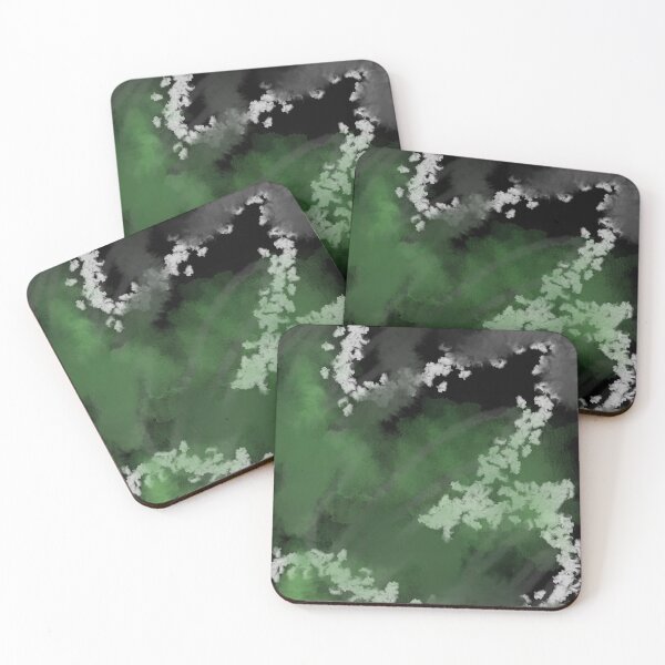 Item preview, Green and Black Abstract designed and sold by IdrisRose.