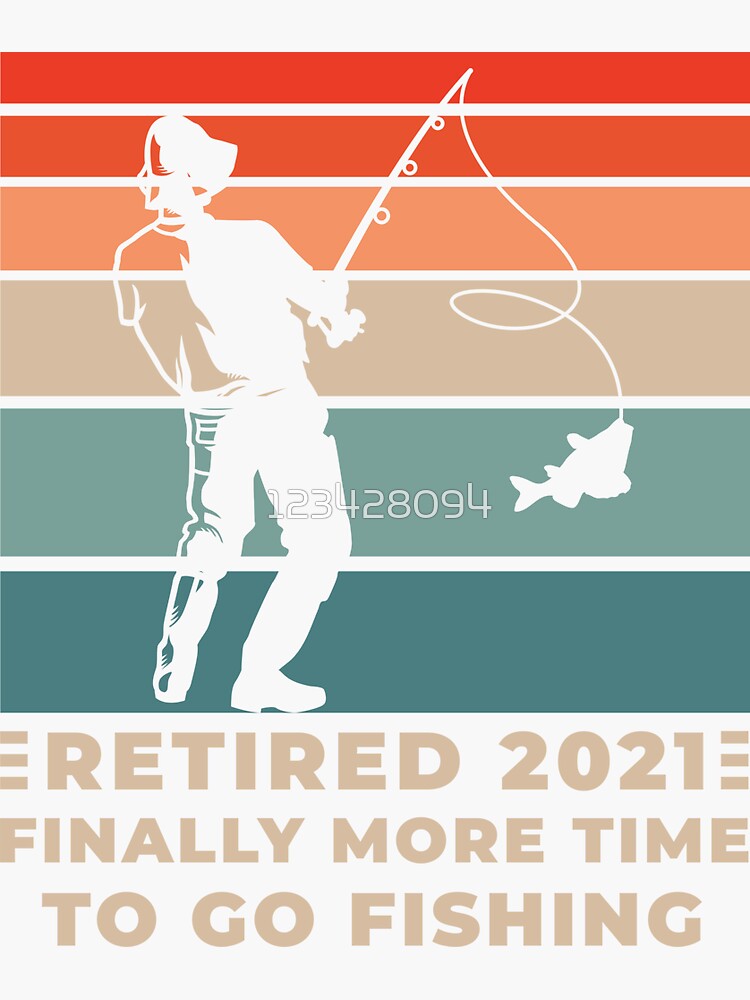 Funny Fishing Retirement happy retirement party decor Sticker by