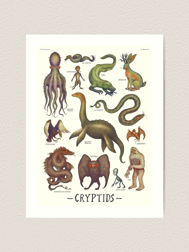 "Cryptids, Cryptozoology Species" Art Print For Sale By Vlad Stankovic ...