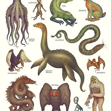 "Cryptids, Cryptozoology Species" Art Print For Sale By Vlad Stankovic ...