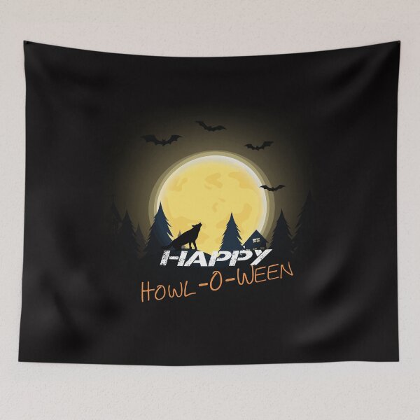 Item preview, HAPPY howl o ween  designed and sold by justbejoker.