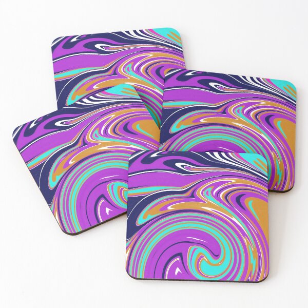 Item preview,  The Purple and Turquoise Marbling pattern designed and sold by ReniCreative.