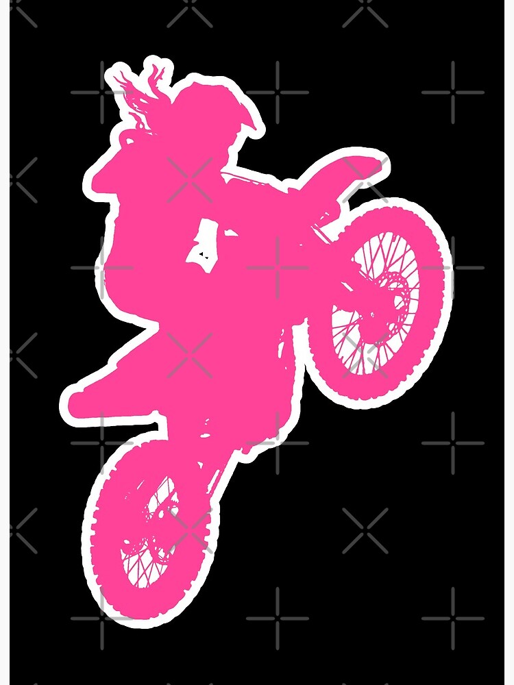 dirt-bike-girl-art-board-print-for-sale-by-alexsin-redbubble
