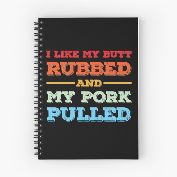 Item preview, I Like My Butt Rubbed and My Pork Pulled | Funny BBQ Pig designed and sold by TheMattDesigns.