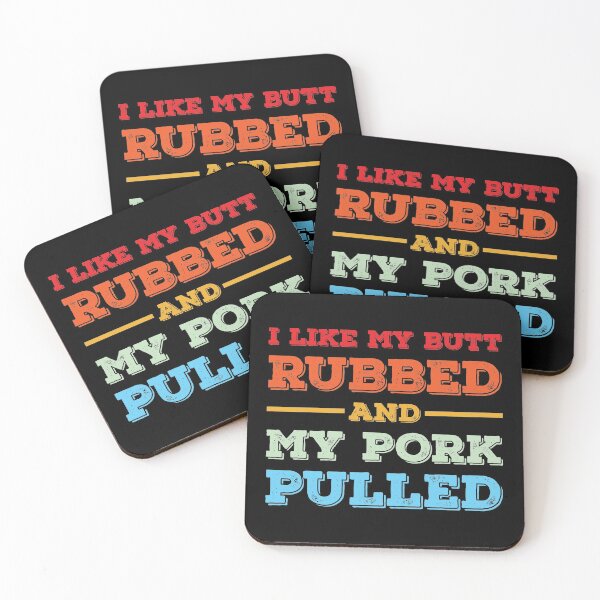 Item preview, I Like My Butt Rubbed and My Pork Pulled | Funny BBQ Pig designed and sold by TheMattDesigns.