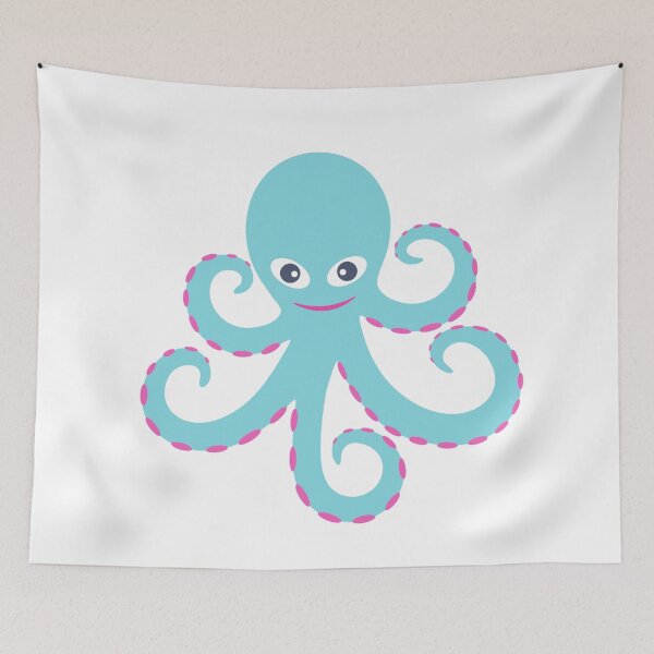 Item preview, Sky blue octopus designed and sold by treasure-crafts.