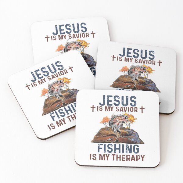 Item preview, Jesus Is My Savior Fishing Is My Therapy Funny Christian  designed and sold by harmonycarlos.