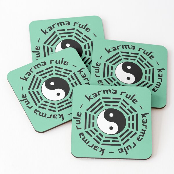Item preview, Karma Rule - Yin Yang Balance - Mint Green designed and sold by NoMatterLab.