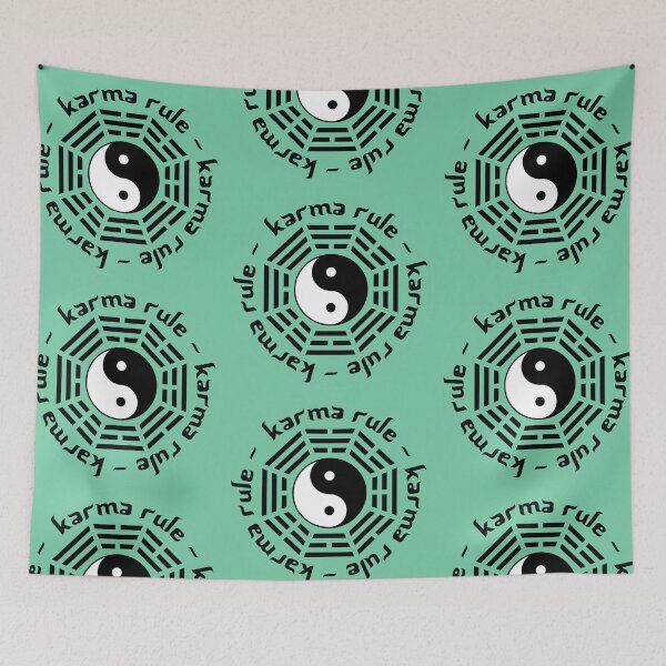 Item preview, Karma Rule - Yin Yang Balance - Mint Green designed and sold by NoMatterLab.