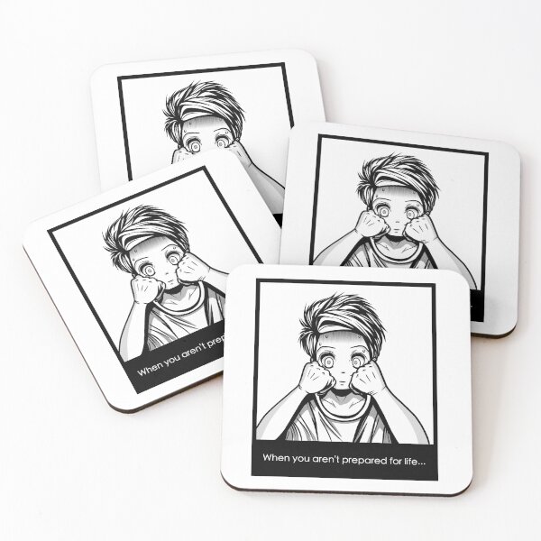Item preview, Unprepared Anime Boy  designed and sold by gensgraphics.