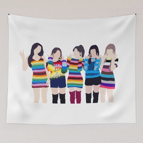 Item preview, Red Velvet Peek-A-Boo Silhouette Color Block designed and sold by Blue Belle.