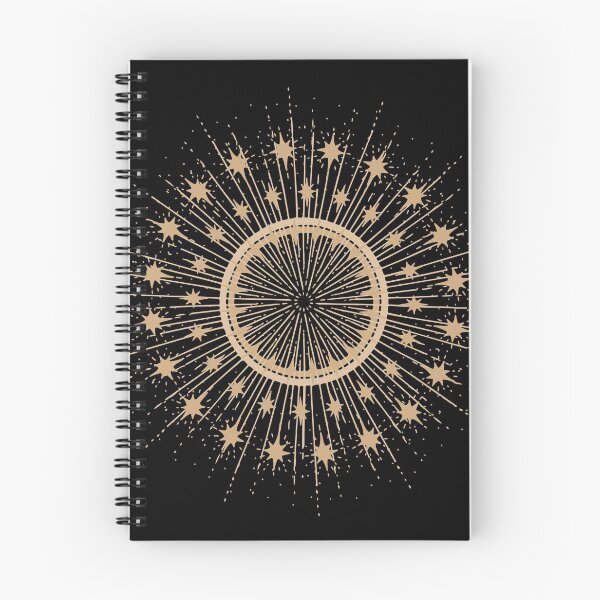 Item preview, Sun shine and stars mandala on black designed and sold by Miatopia.