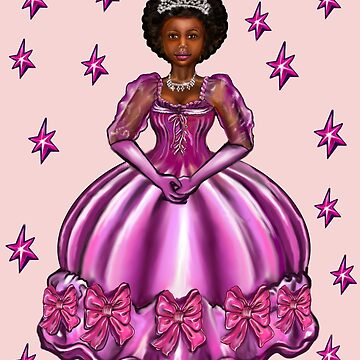 princess dark pink gown