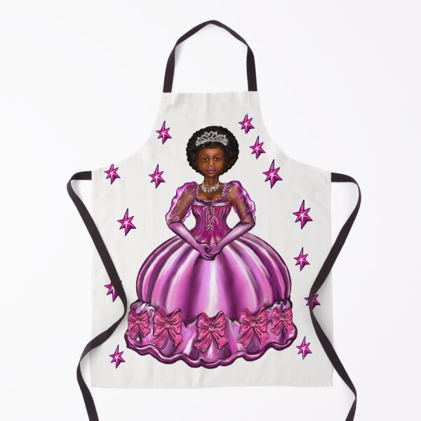 Item preview, Princess -  Black Afro Princess in purple with stars  vi ! beautiful  black girl with Afro hair, brown eyes and dark brown skin. Hair love ! designed and sold by Artonmytee.