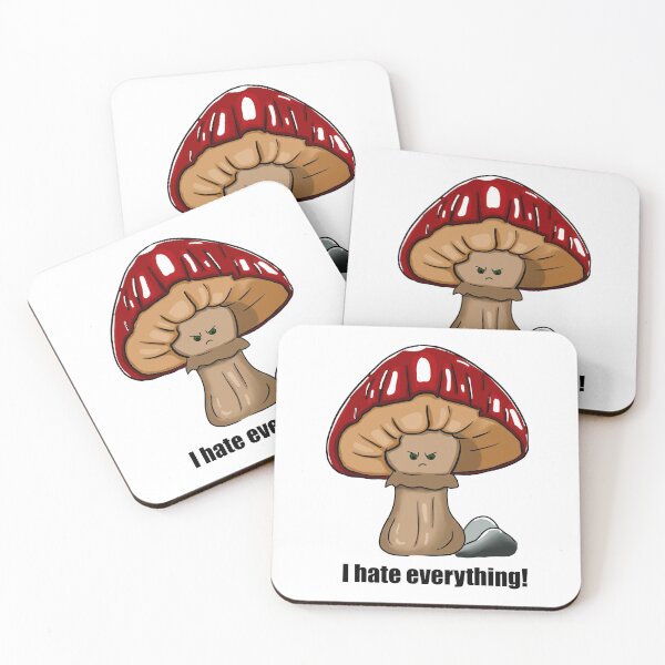 Item preview, Angry mushroom - i hate everything red designed and sold by LoonyM.