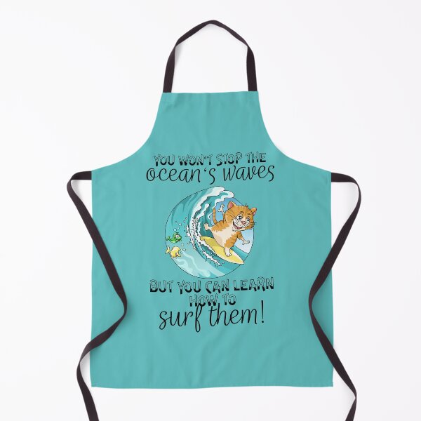Item preview, Funny cat surfing waves motivation design designed and sold by ARTemyzz.