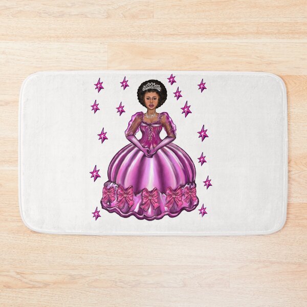 Item preview, Princess -  Black Afro Princess in purple with stars v  ! beautiful  black girl with Afro hair, brown eyes and light brown skin. Hair love ! designed and sold by Artonmytee.