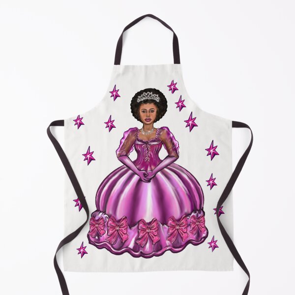 Item preview, Princess -  Black Afro Princess in purple with stars v  ! beautiful  black girl with Afro hair, brown eyes and light brown skin. Hair love ! designed and sold by Artonmytee.