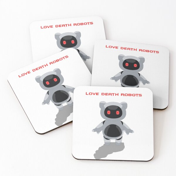 Item preview, Love Death Robots (black and white ) Essential T-Shirt designed and sold by fowzi shokri.